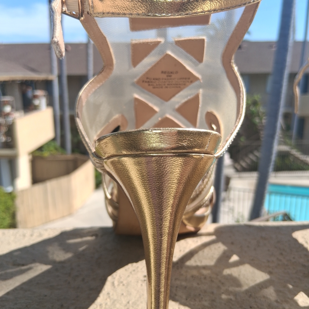 Thalia Sodi Gold Embellished Heels - Picture 9 of 16